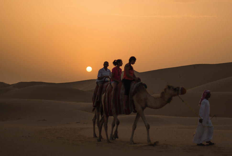 desert safari in abu dhabi camel ride