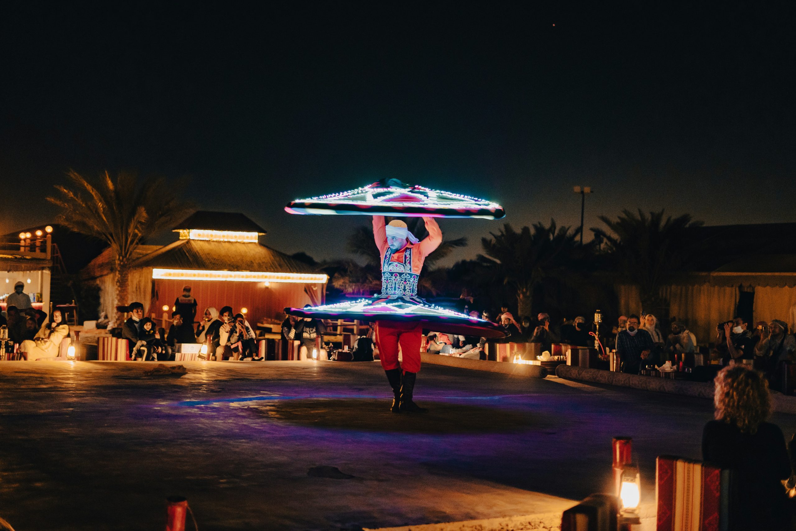 Tanoura Dance in desert Safari